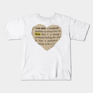 vintage heart sticker Kids T-Shirt